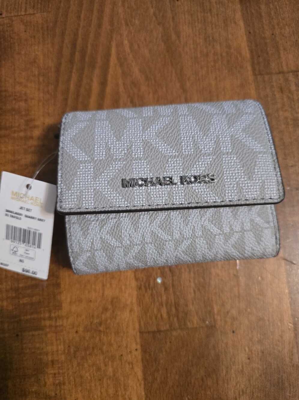 Michael Kors Gray Signature Bifold Wallet